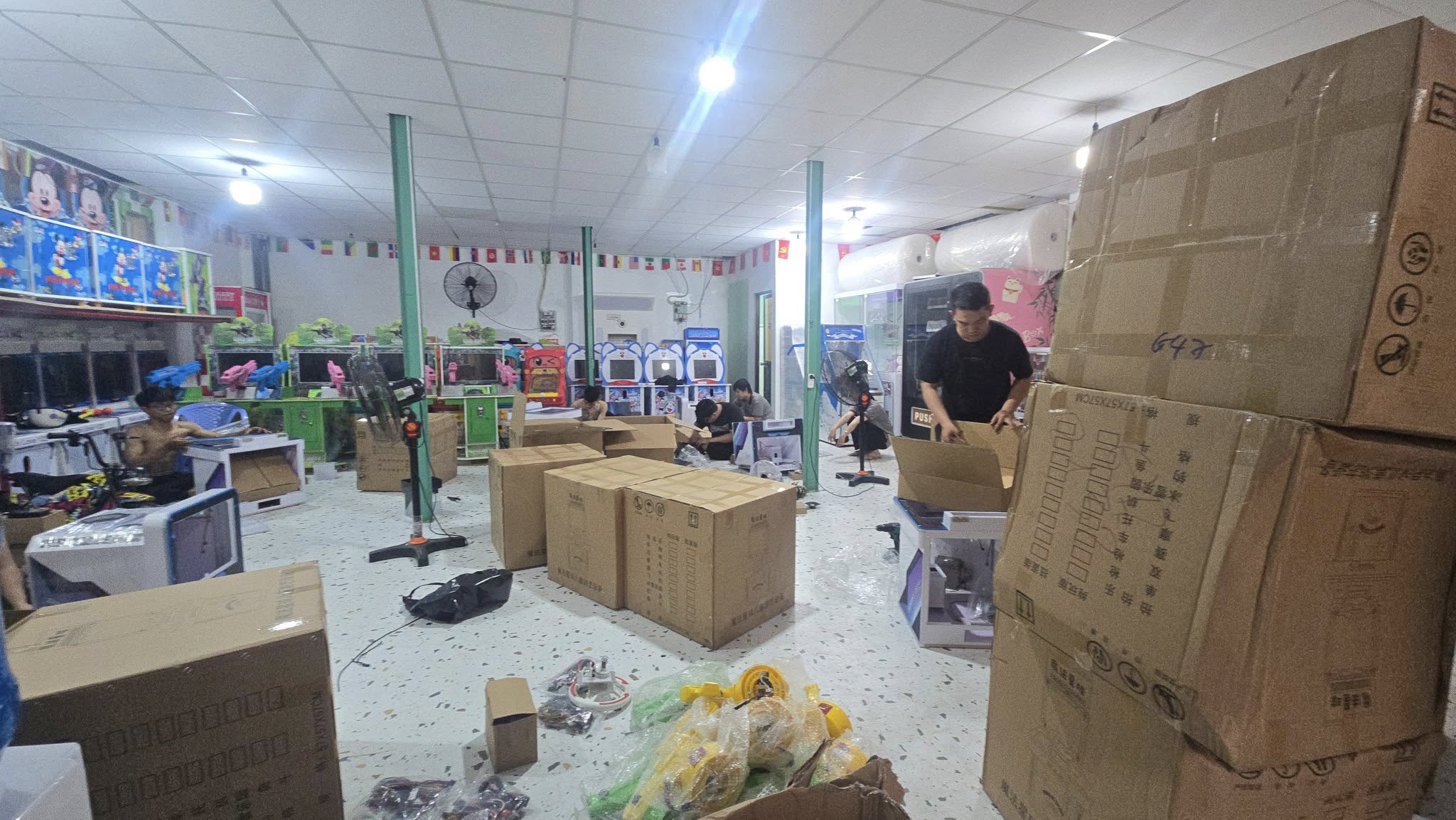 Khu vui chơi trẻ em kết hợp máy game xu