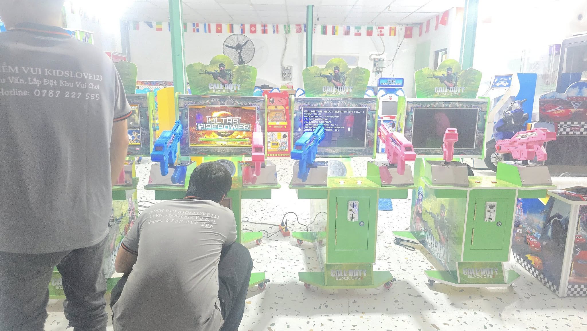 Game thùng điện tử trong trung tâm thương mại