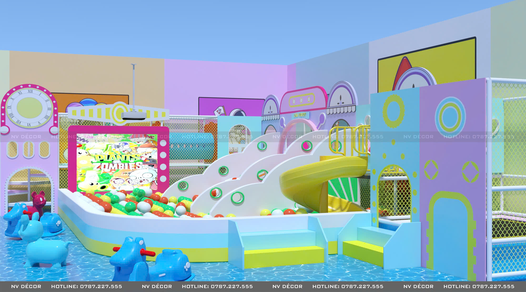 Quy trình kỹ thuật lắp đặt khu vui chơi an toàn của công ty Niềm Vui Việt – Kidslove123