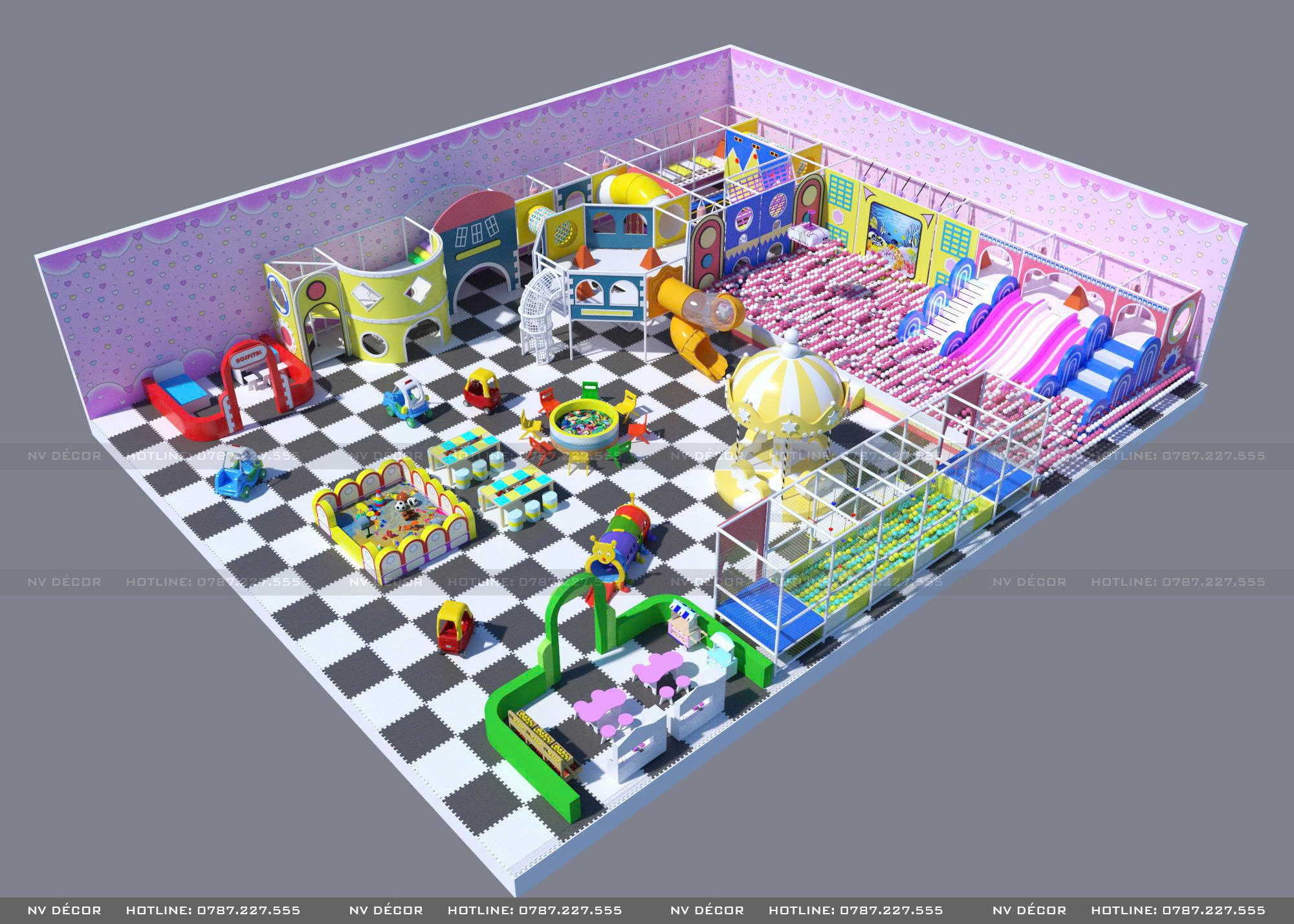 Báo giá lắp đặt Khu vui chơi trẻ em