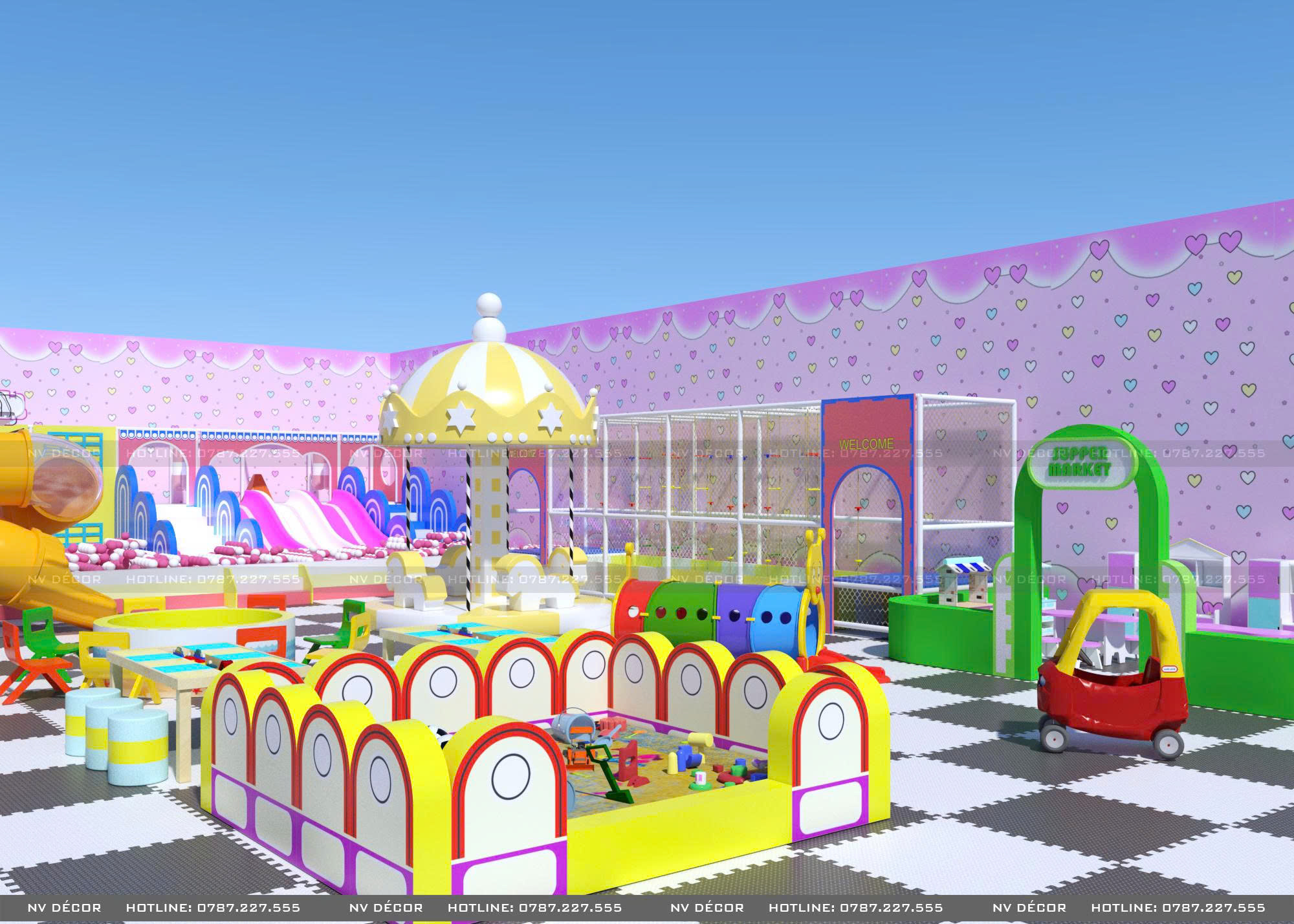 8 Bước Quy Trình Thiết Kế Lắp Đặt Khu Vui Chơi Trẻ Em Bài Bản